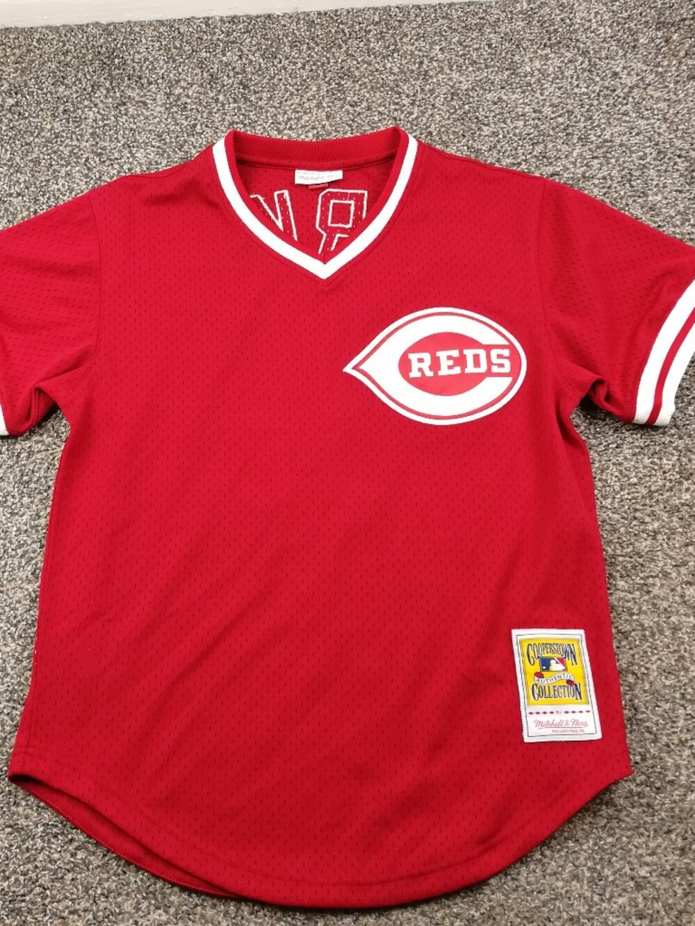 Barry Larkin Cincinnati Reds Jersey Mitchell & Ness 1990 Authentic Mens Medium